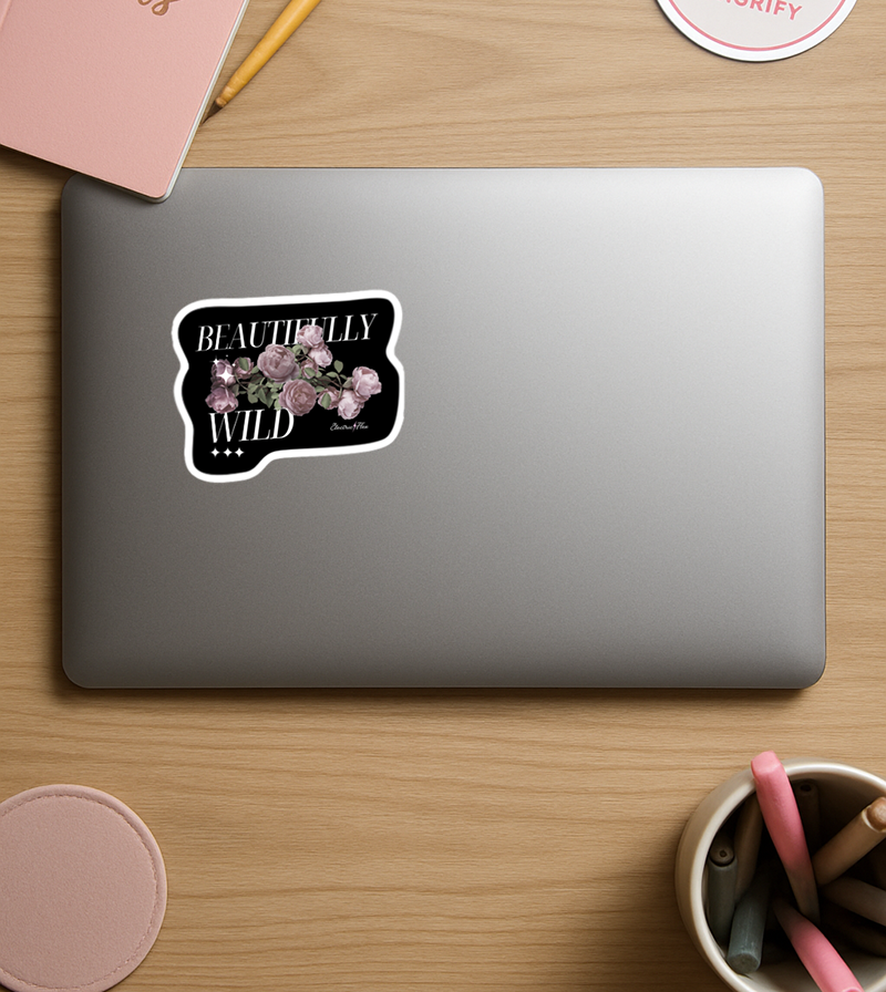Beautifully Wild Vinyl Sticker