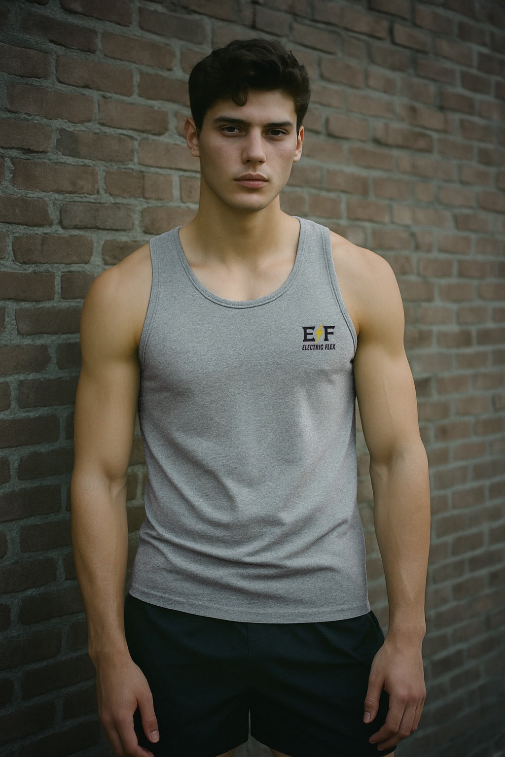 E/F Front Logo Men’s Premium Tank