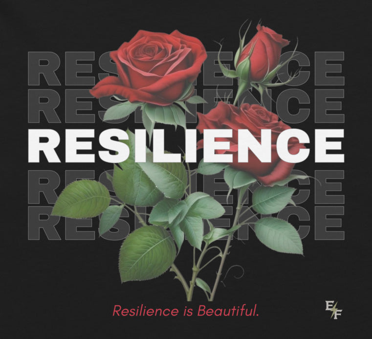"Resilience" Roses Women's High-Waisted Tee