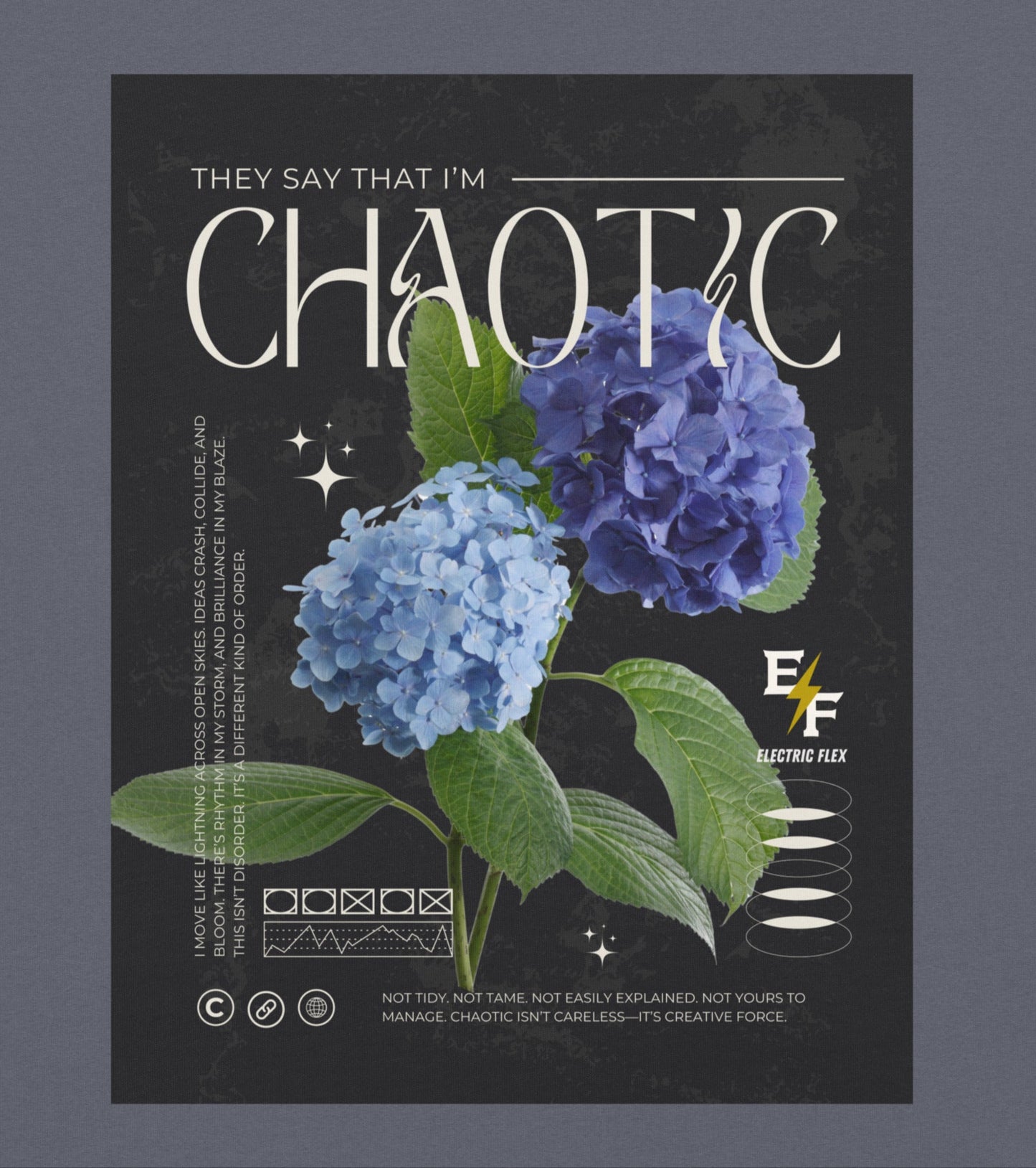 "CHAOTIC" Girls' 100% Cotton Tee
