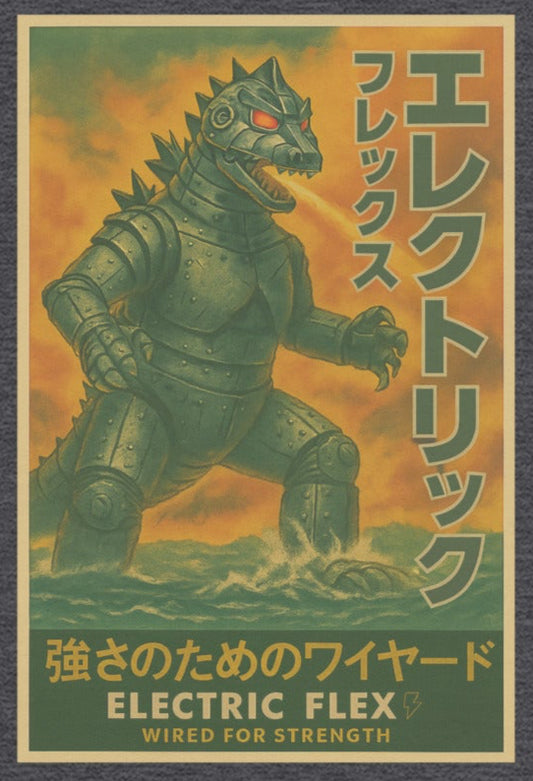 Mecha-Zilla Boys' 100% Cotton Tee