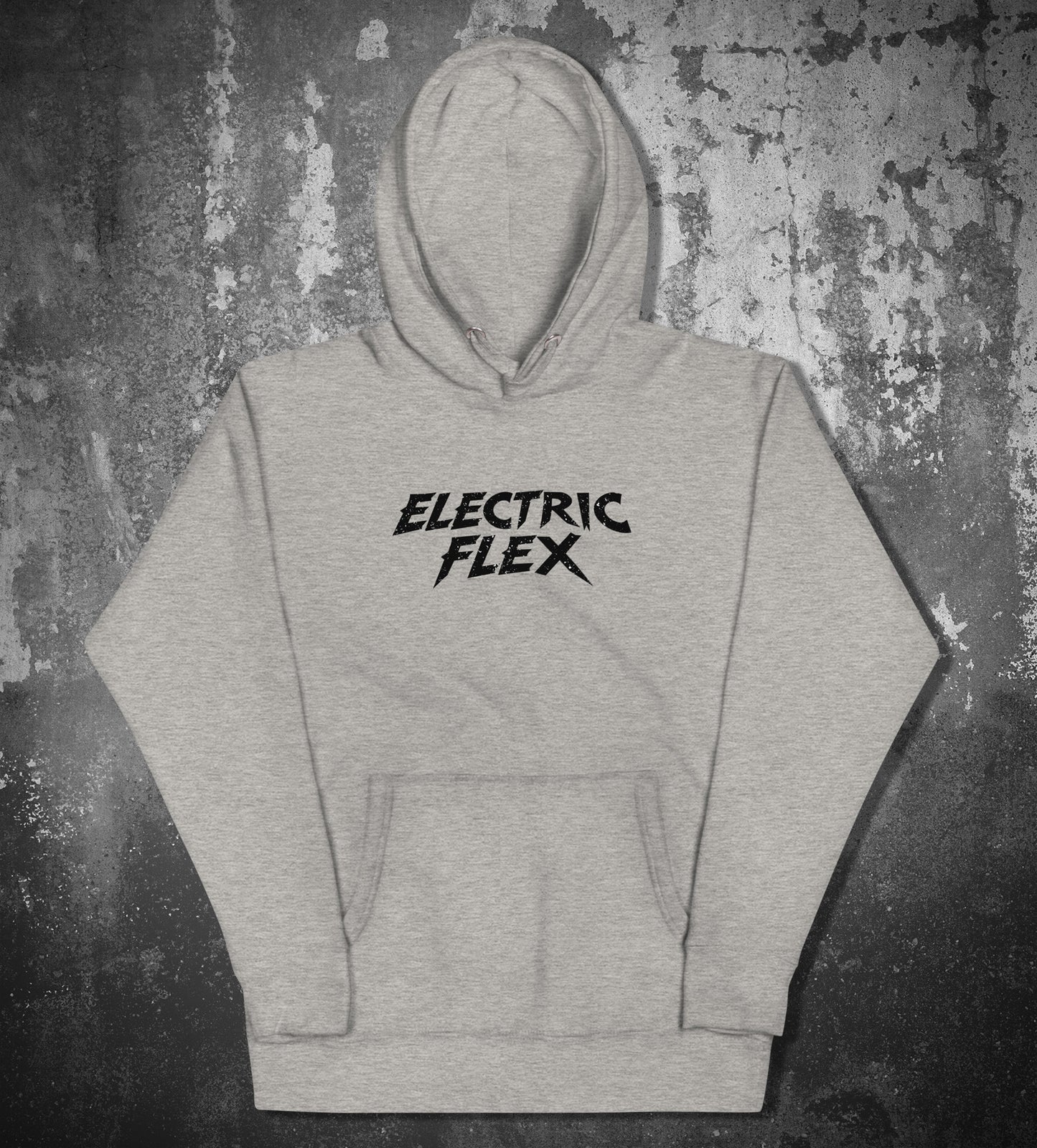 Black Grunge Logo Men's Heavyweight Hoodie