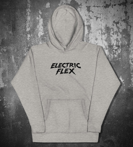 Black Grunge Logo Men's Heavyweight Hoodie