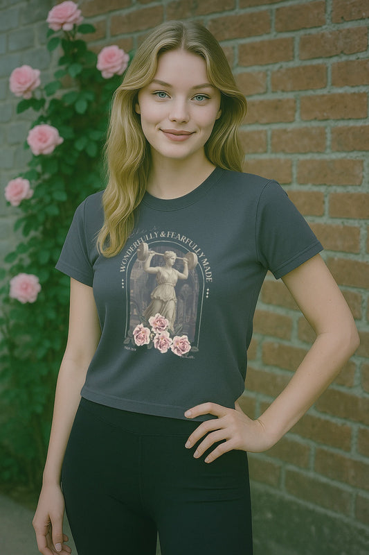 "Fearfully Made" Women's High-Waisted Tee
