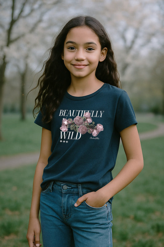 Beautifully Wild 100% Cotton Girls’ Tee