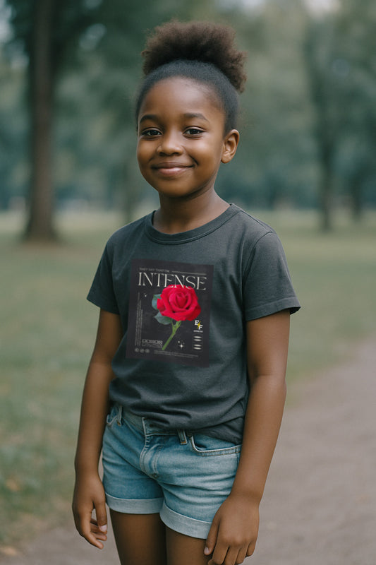 "INTENSE" Girls' 100% Cotton Tee