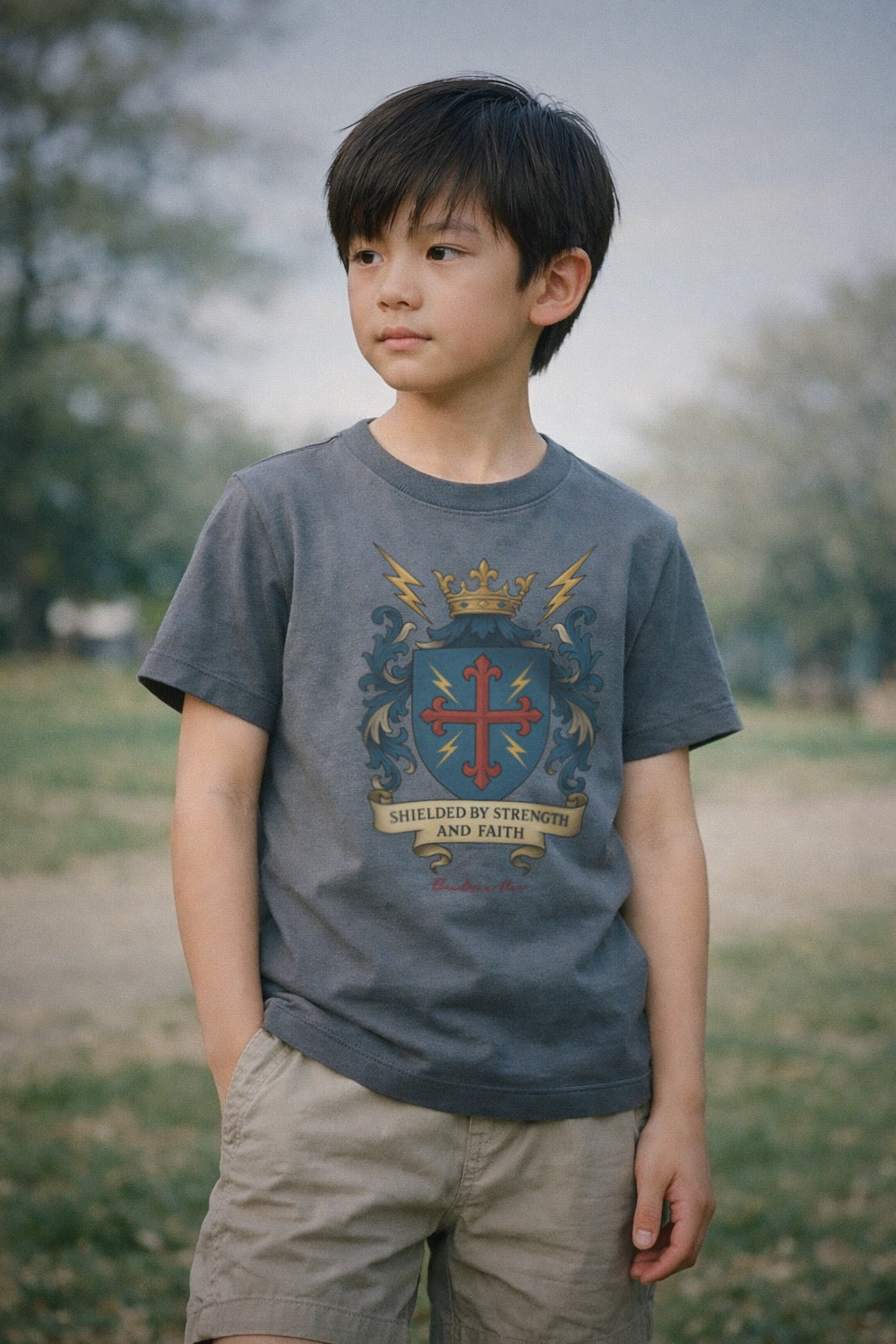 Faith Shield 100% Cotton Kids' Tee