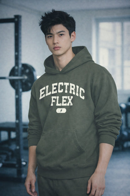 Distressed Varsity Men's Heavyweight Hoodie