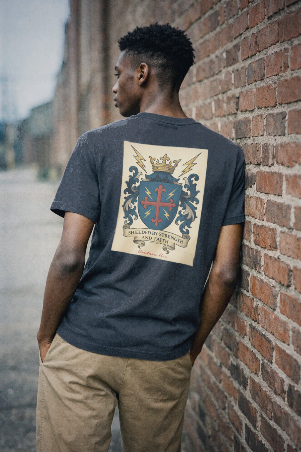 Faith Shield Men's Premium Tee