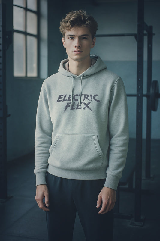 Black Grunge Logo Men's Heavyweight Hoodie