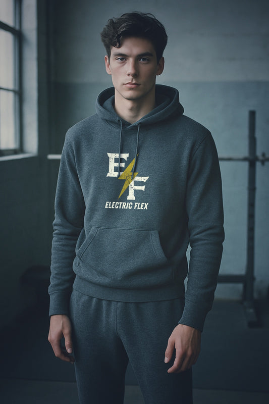 EF Lightning Grunge Logo Men's Heavyweight Hoodie