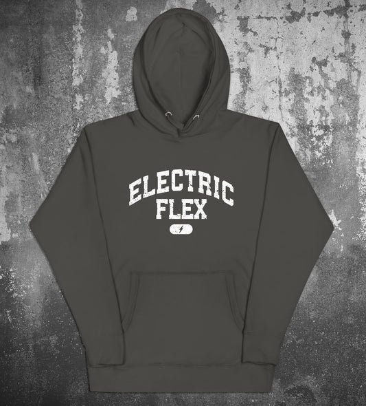 Distressed Varsity Men's Heavyweight Hoodie