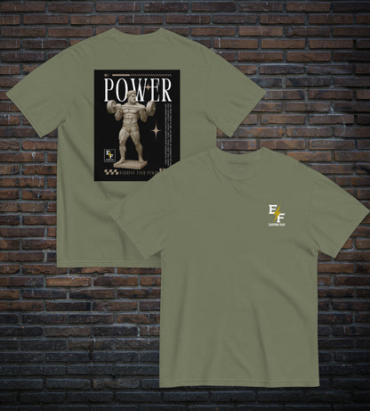 "Power" Men's Premium Tee - Greek Gains Edition