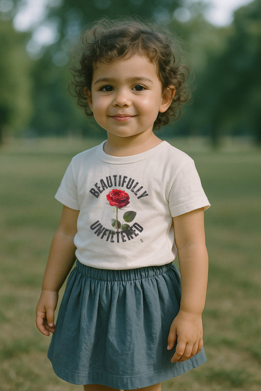 "Beautifully Unfiltered" 100% Cotton Toddler Tee