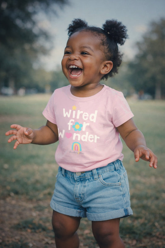 "Wired for Wonder" 100% Cotton Toddler Tee