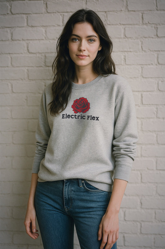 Electric Flex Rose Women's Premium Sweatshirt