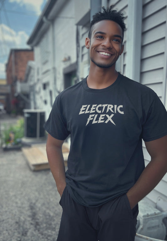 Electric Flex White Logo Men's Premium Tee