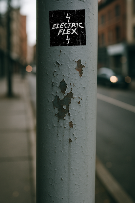 Electric Flex Grunge Vinyl Sticker