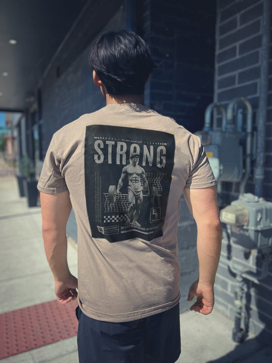 "Strong" Men's Premium Tee - Greek Gains Edition