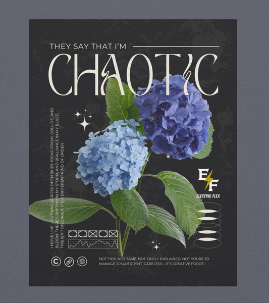 "CHAOTIC" Girls' 100% Cotton Tee