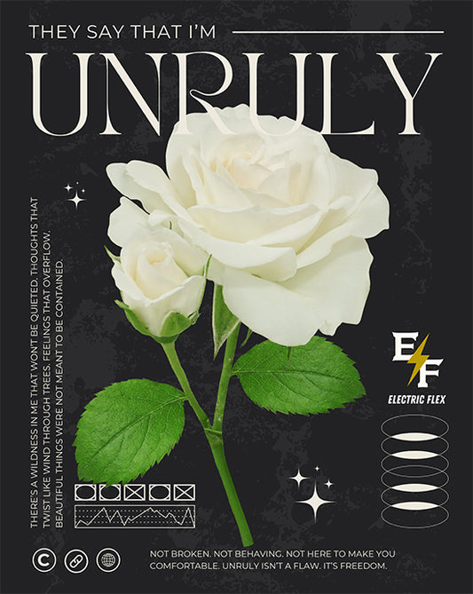 "UNRULY" Girls' 100% Cotton Tee